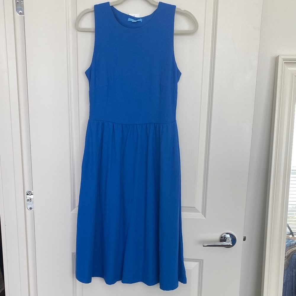 Draper James Royal Blue Sleeveless Midi Dress